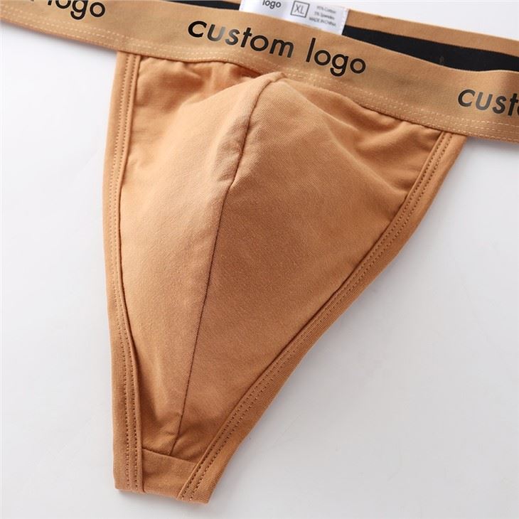 brown color thongs sexy jockstraps Men's boxer shorts sexy strings