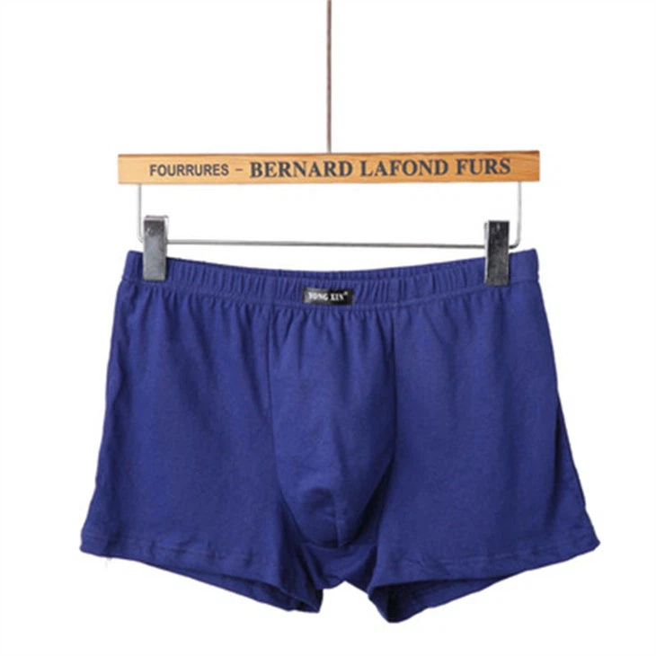 blue mens underwear Ready To Ship Low Price Plus Size Cotton Underwear Men Boxer Briefs seamless customized manufacture
